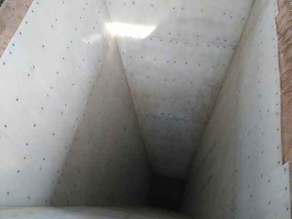 超高分子量聚乙烯襯板施工案例